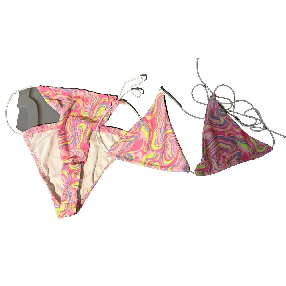 Pretty Little Thing Strip Bikini Retro Bottom 6 Top 10
